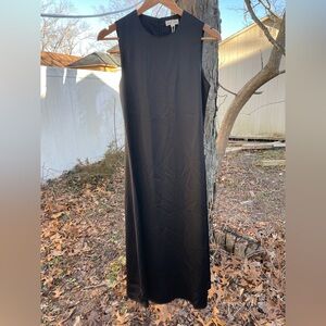 Ivee black satin dress